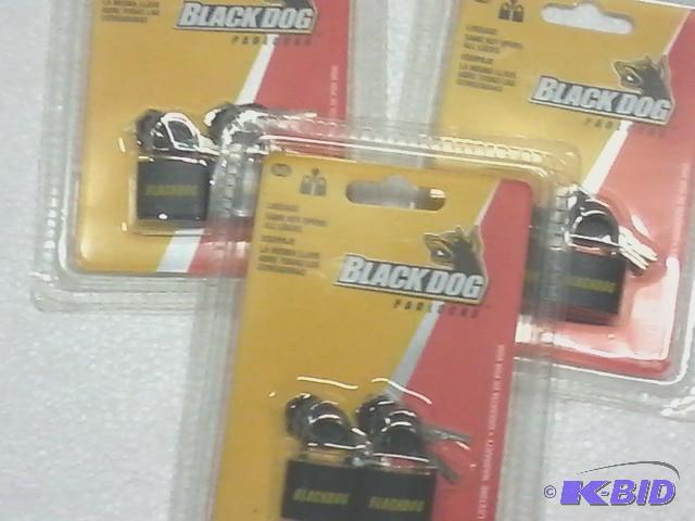 lot 209 image: New qty 6 BlackDog padlkocks. Comes in 3 two ...