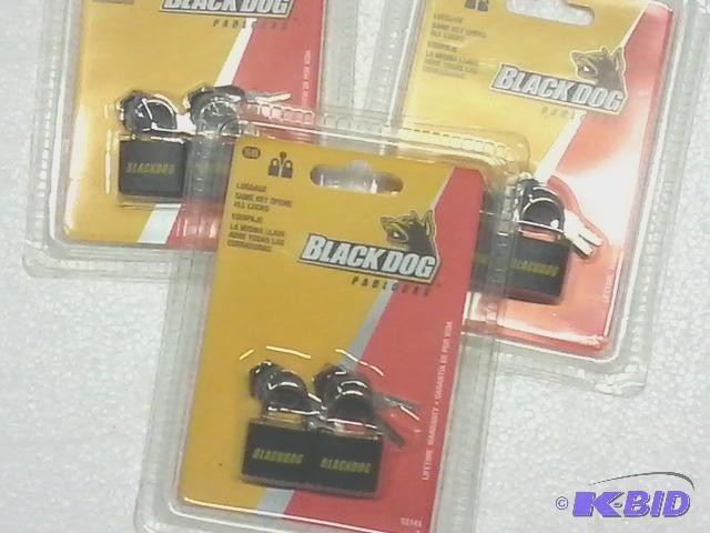 lot 210 image: New qty 6 BlackDog padlkocks. Comes in 3 two ...