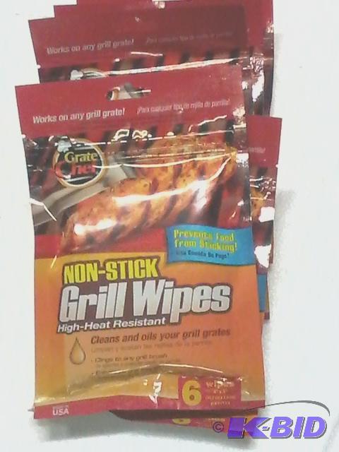 lot 214 image: New qty 30 Grate Chef Non-Stick Grill wipes. ...