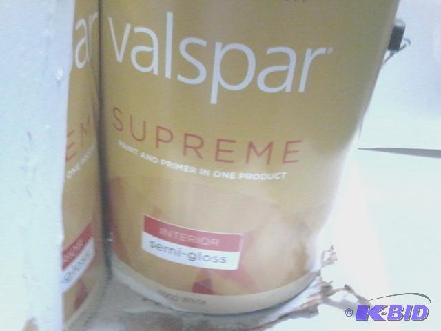 lot 238 image: New qty 2 gallons of Valspar brand supreme pa...