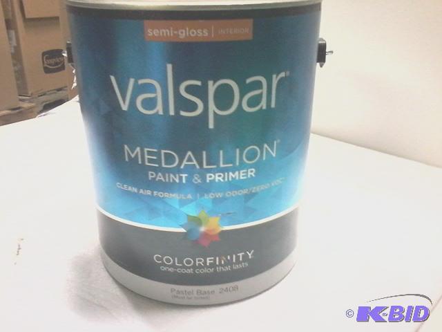 lot 239 image: New Qty 2 gallons of Valspar brand medallion ...