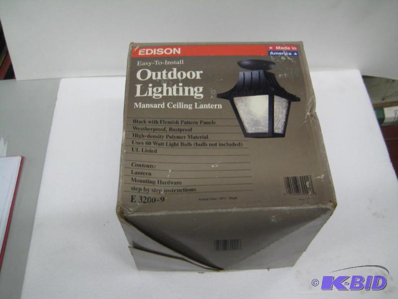 lot 25 image: New in box Edison brand easy to install outdo...