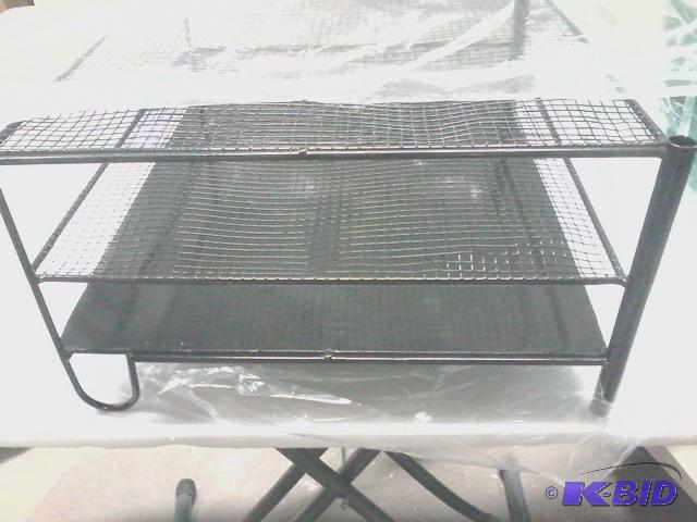 lot 254 image: New desk sorting tray, three levels. Black po...