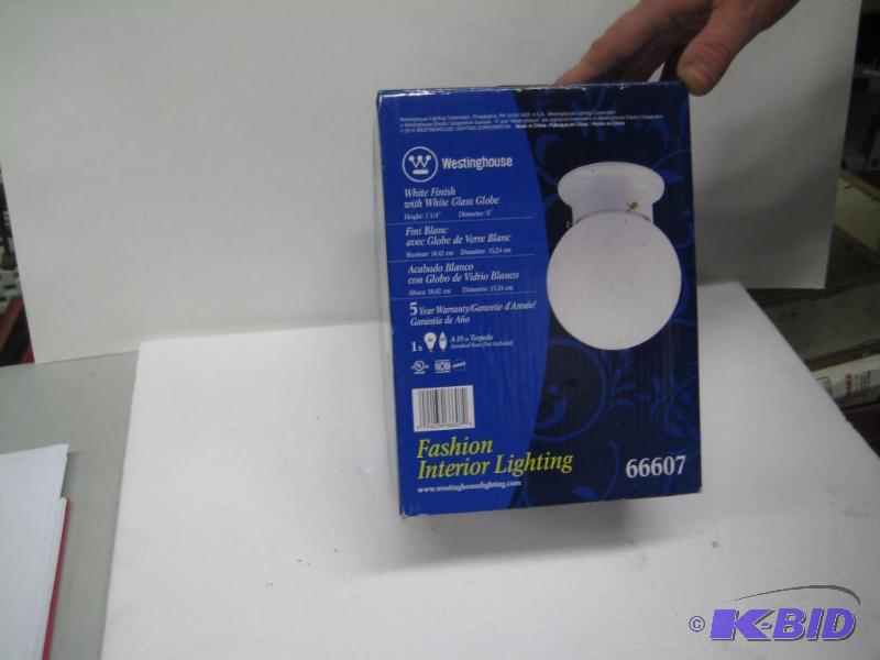lot 27 image: New in box Westinghouse brand white finish wi...