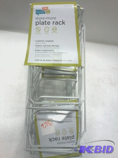 lot 278 image: New lot qty 6 of store more plate racks. Cush...