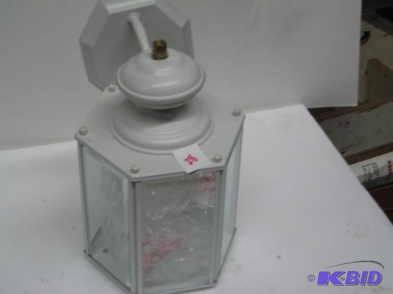 lot 28 image: New display model outdoor wall lantern solid ...