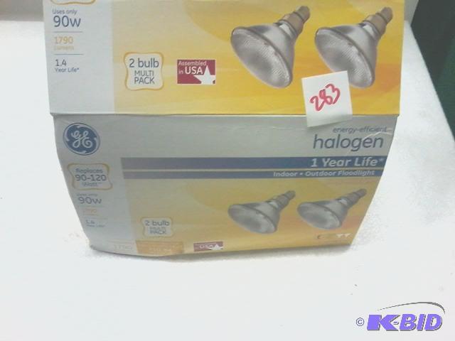 lot 283 image: new qty 2 GE brand energy-efficient halogen i...