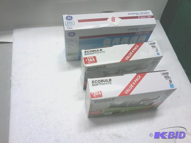 lot 284 image: New compact fluorescent light bulb lot. Appro...
