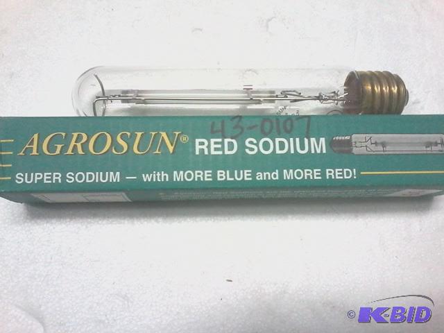 lot 313 image: New AgroSun brand red sodium grow lamp. 430 w...