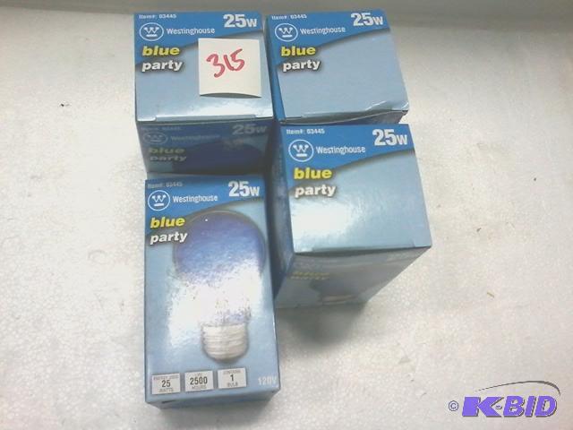 lot 315 image: New quantity of 4 Westinghouse brand blue par...