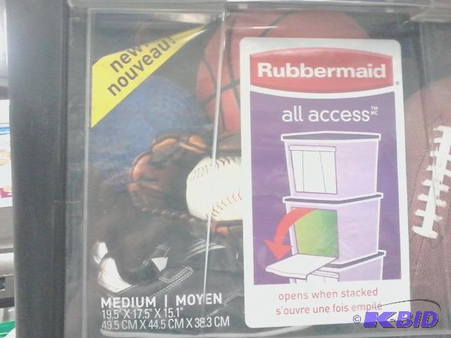 lot 337 image: New qty 2 Rubbermaid brand all access storage...