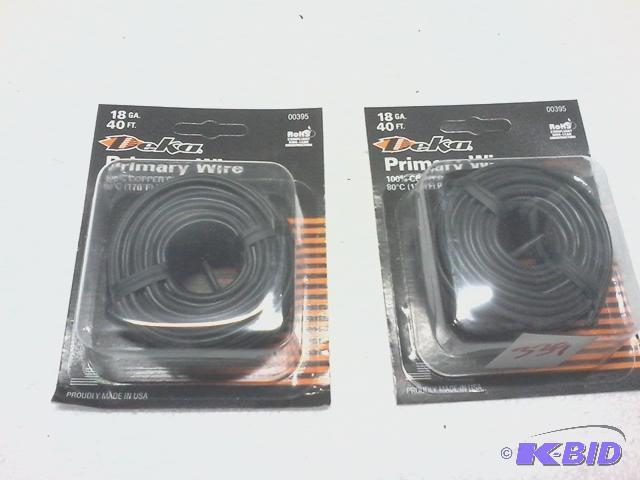 lot 339 image: New qty 2 packages of deca brand primary wire...