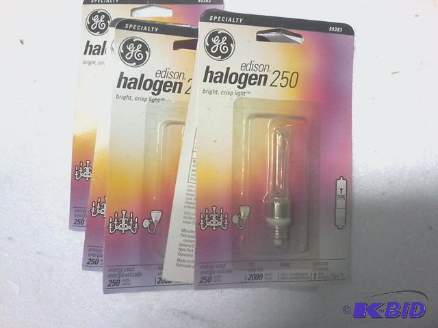 lot 343 image: new quantity 5 g_e brand specially edison hal...