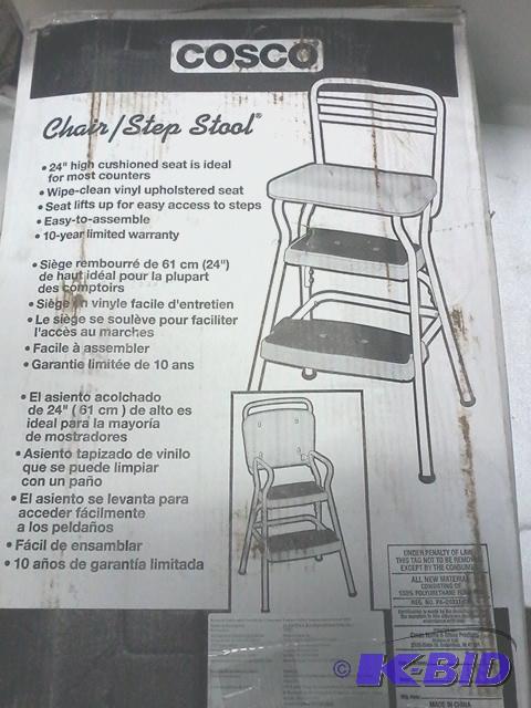 lot 349 image: New cosco brand easy steps chair and step sto...