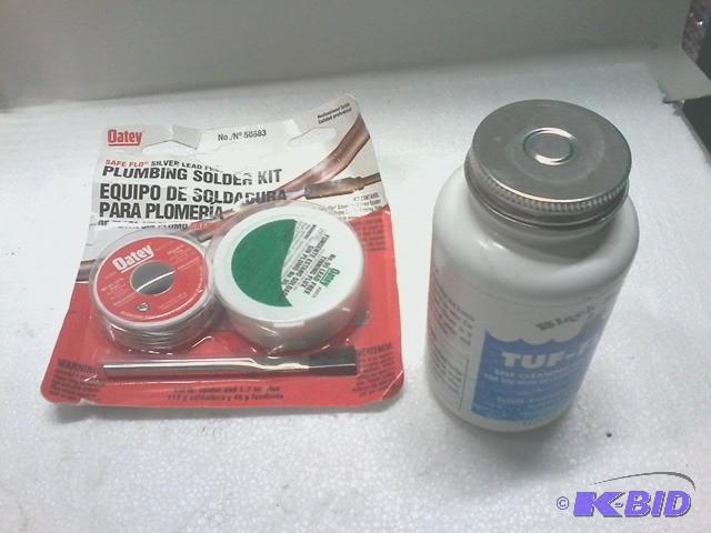 lot 356 image: new plumbing lot including Oatey brand safe F...