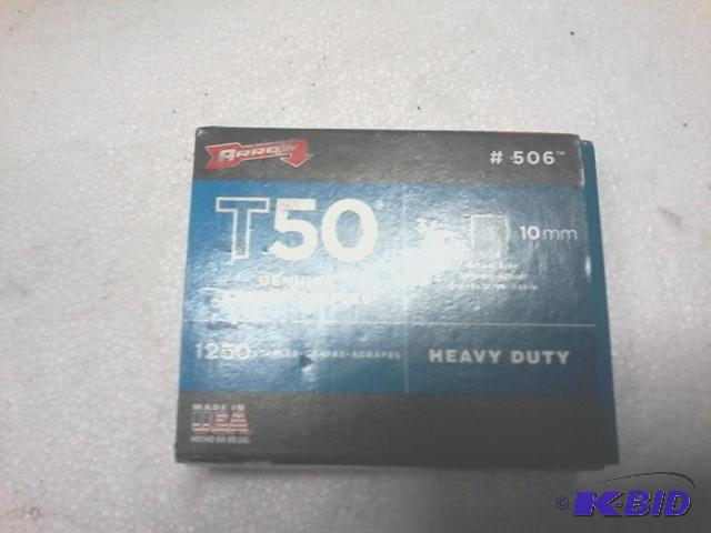 lot 357 image: New quantity of 4 arrow brand t50 staples. Th...