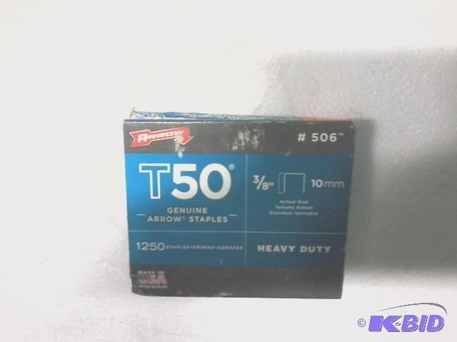 lot 358 image: New quantity of 4 arrow brand t50 staples. Th...
