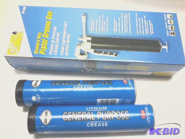 lot 367 image: New Plews brand Lubrimatic grease gun plus qt...