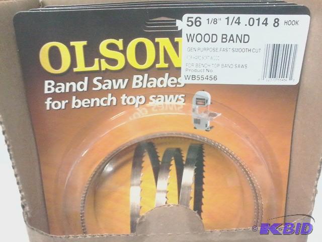 lot 373 image: New quantity of 4 Olsen brand bandsaw blades ...