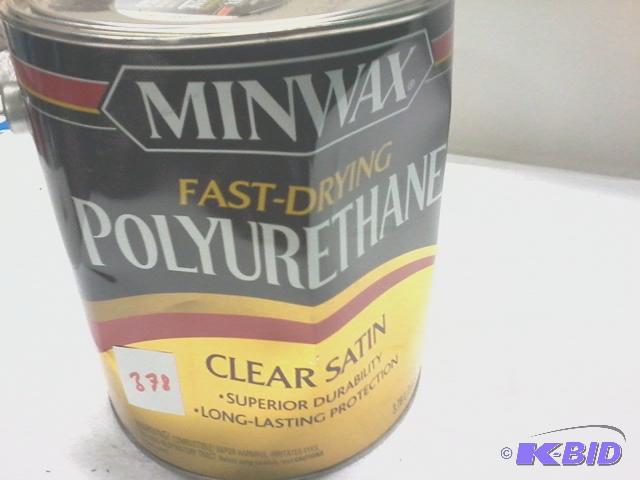 lot 378 image: New one gallon Minwax brand fast-drying polyu...