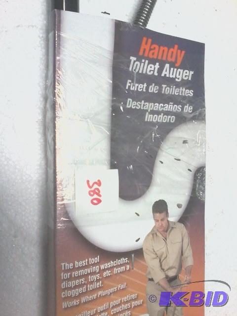 lot 380 image: New handy andy brand toilet auger. Toilet clo...
