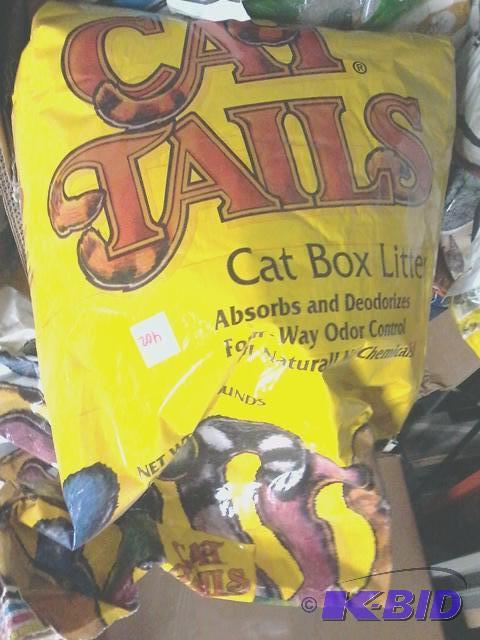 lot 403 image: New bag of cat tails brand cat box litter. Ap...