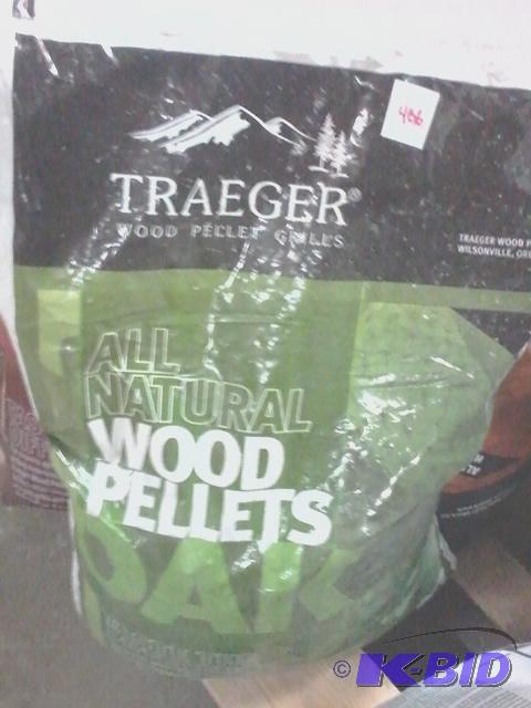 lot 406 image: New bag of Traeger brand wood pellets all nat...