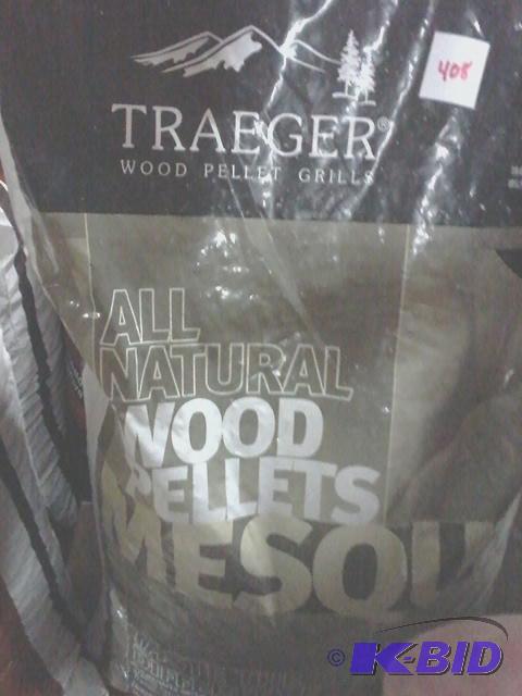lot 408 image: New bag of Traeger brand wood pellets all nat...