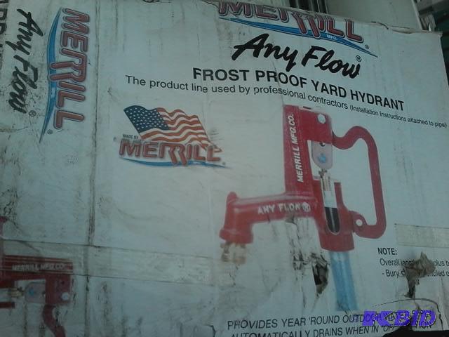 lot 426 image: NEW Any flow froswt proof yard hydrant red...