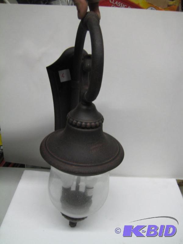 lot 5 image: New display model outdoor wall lantern two ba...