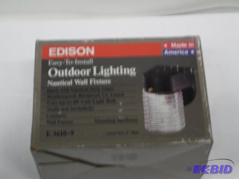 lot 65 image: New in box Edison brand easy to install outdo...