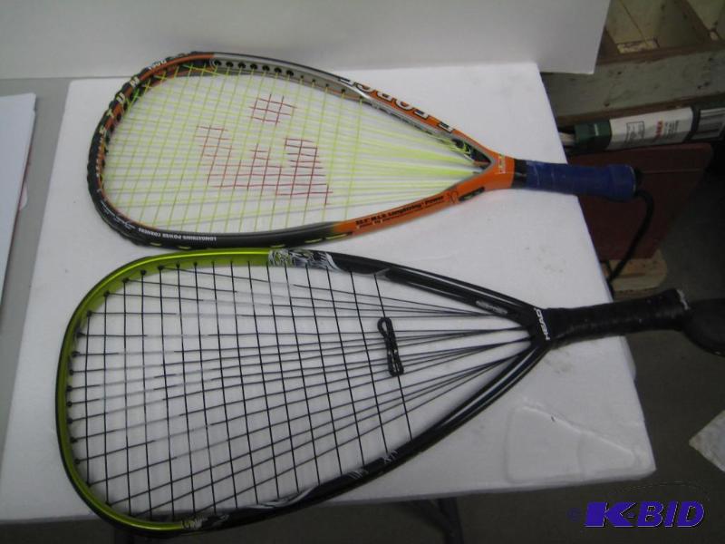 lot 71 image: used lot quantity to racquetball rackets. 1 E...