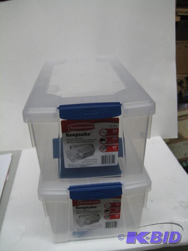 lot 74 image: new qty 2 Rubbermaid brand keepsake photo and...