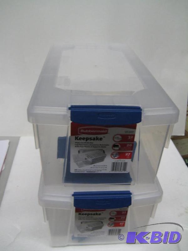 lot 76 image: new qty 2 Rubbermaid brand keepsake photo and...