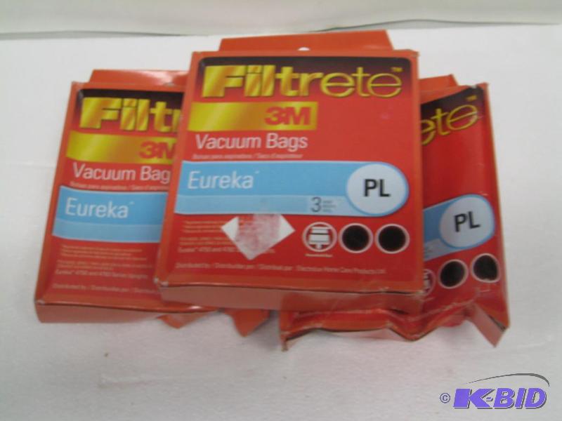 lot 81 image: new quantity 9, 3m Filtrete brand vacuum bags...
