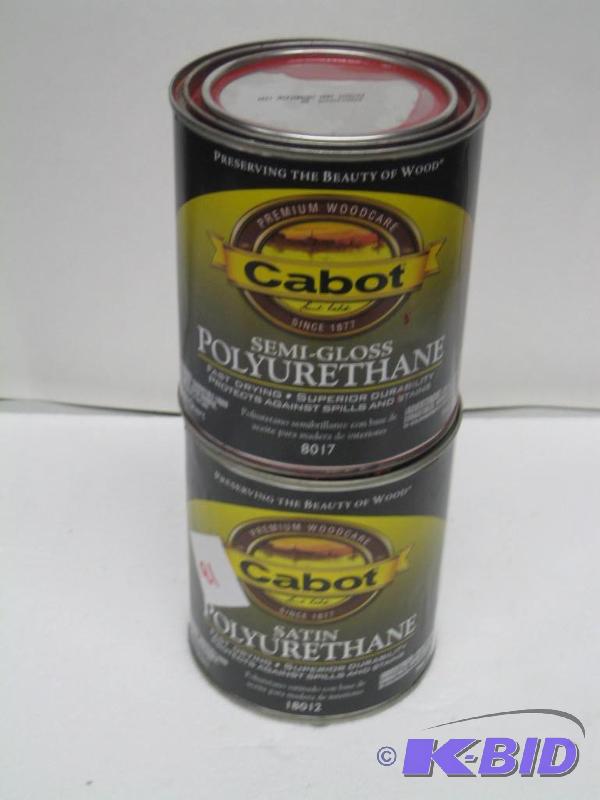 lot 91 image: New quantity of 2 cams Cabot brand polyuretha...