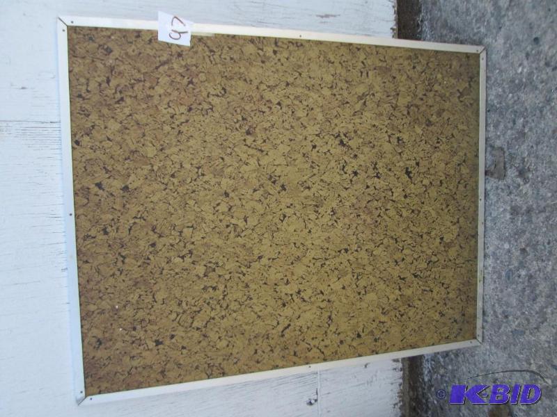 lot 104 image: Metal framed board, 18 x 23"...
