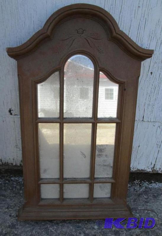 lot 106 image: 10 x 21" decorative mirror...