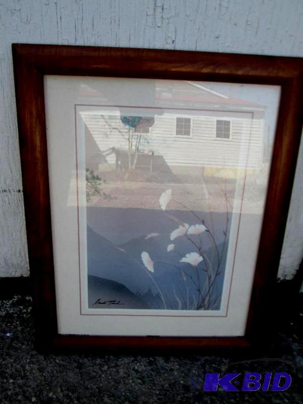 lot 107 image: 13 x 15" framed art...