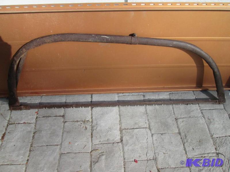 lot 144 image: Large vintage bow saw...
