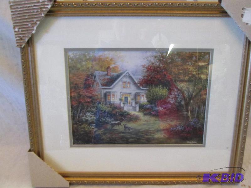 lot 167 image: Framed art, 22 x 18"...