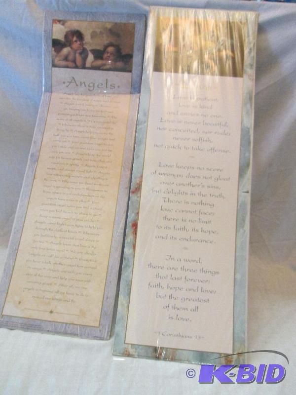 lot 205 image: 36 x 12 posters of angel and love quotes...