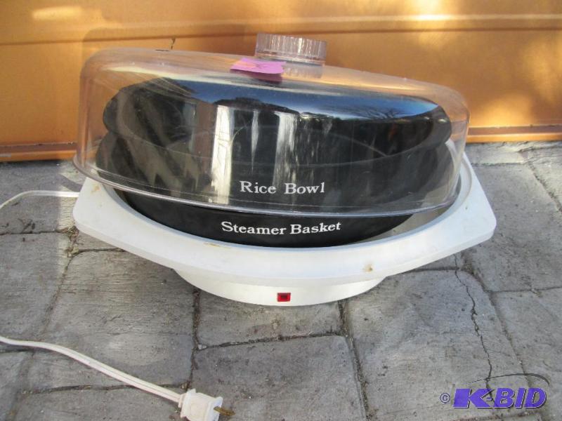 lot 209 image: Rice bowl and steamer, very clean...