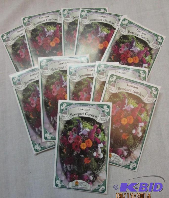 lot 48 image: Lot of 11 Instant Boutique Garden Seeds Packe...