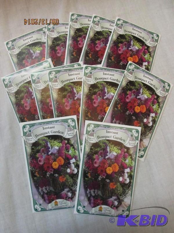 lot 49 image: Lot of 12 Instant Boutique Garden Seeds Packe...