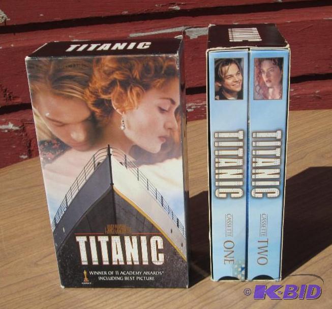 lot 84 image: Titanic original motion picture VHS tapes...