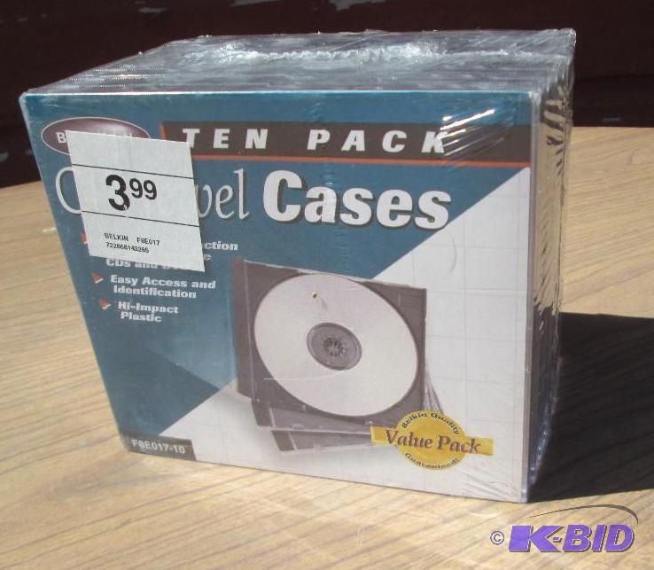 lot 89 image: 10 pack of CD jewel cases...