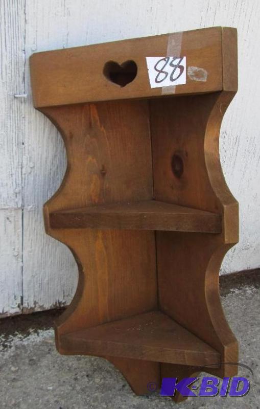 lot 99 image: 19 x 8" corner shelf...