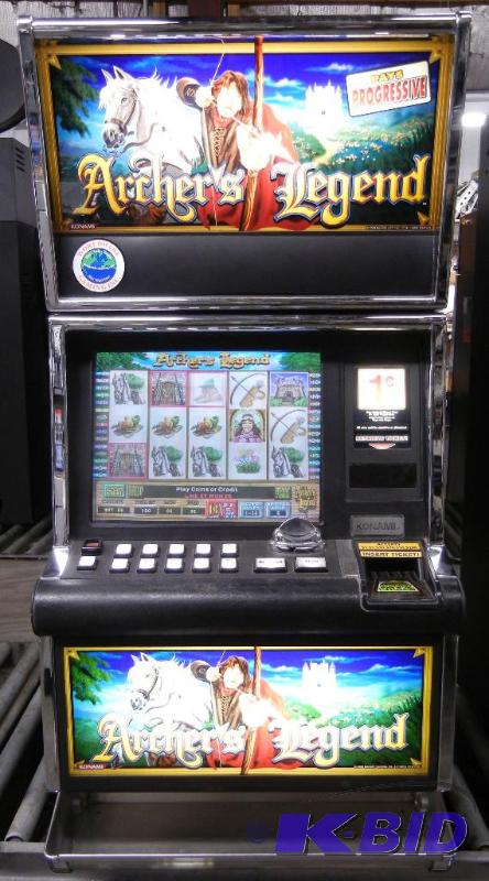 lot 1009 image: KONAMI HERCULITE ARCHERS LEGEND VIDEO SLOT MACHINE