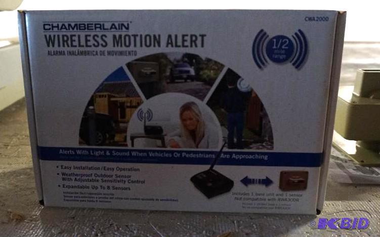 lot 128 image: Chamberlain Model CWA2000 Wireless Motion Sen...